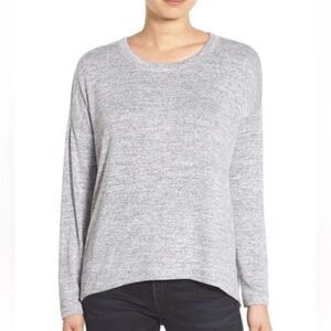 rag & bone Anthropologie Long Sleeve Top in Gray size M